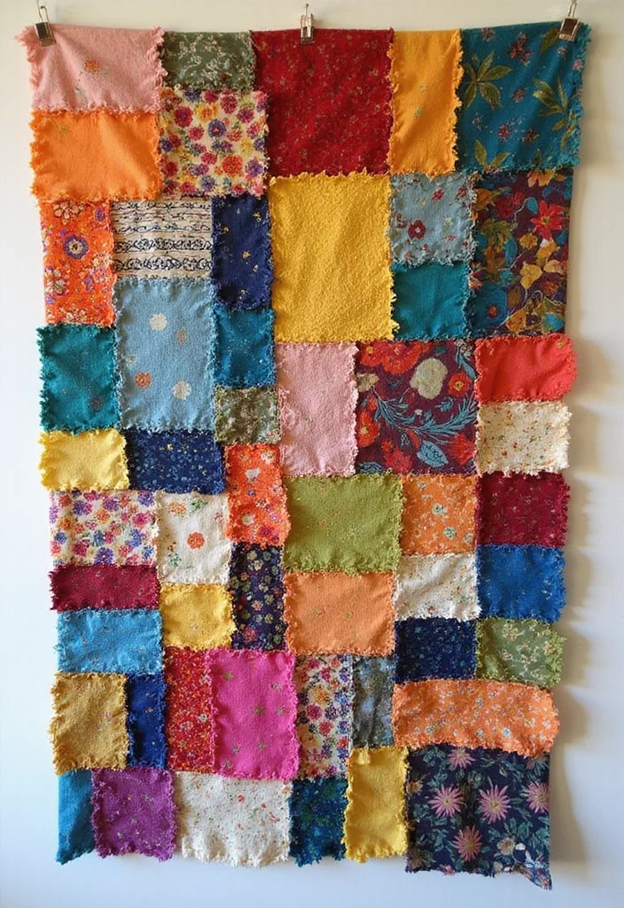 DIY Aesthetic Room Decor Wall Art: A Minimalist Home Guide with 17 Elegant Concepts - 4. Upcycled Fabric Art