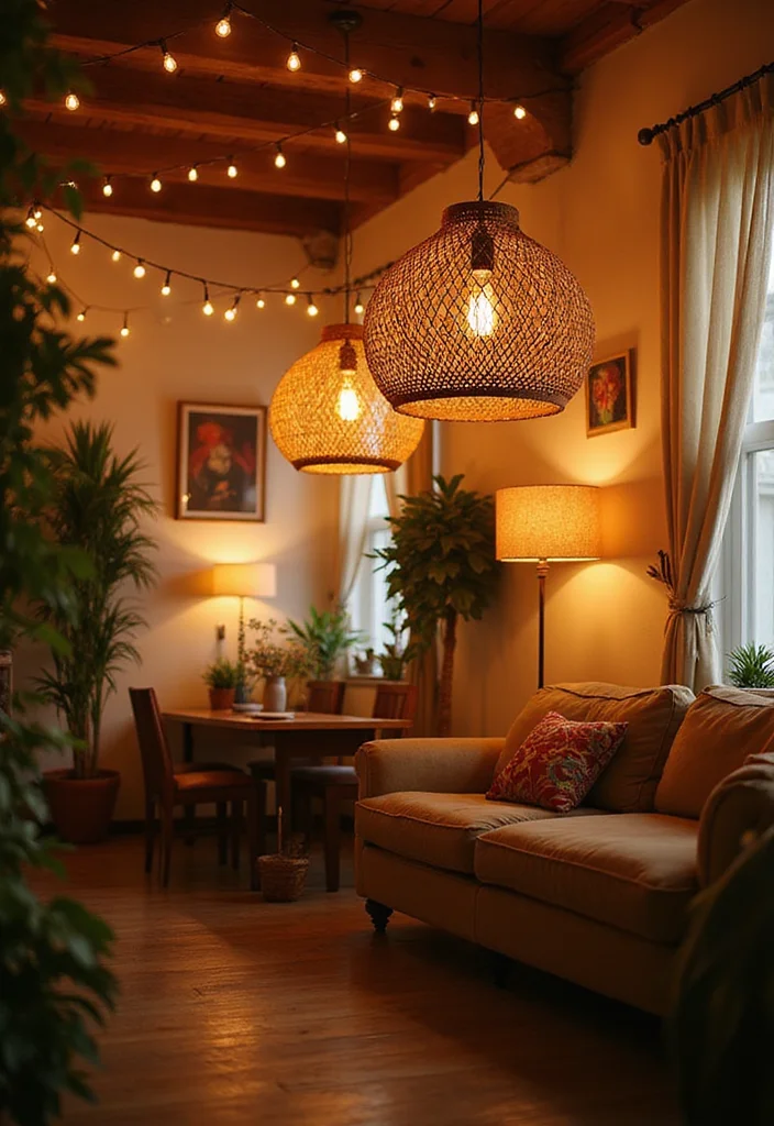 DIY Apartment Decor for Renters: A Space-Smart Guide with 18 Practical Inspirations - 13. DIY Lighting Solutions