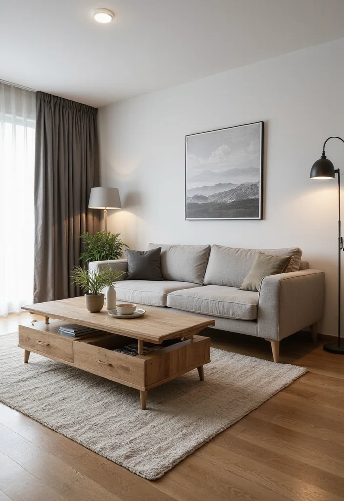 DIY Apartment Decor for Renters: A Space-Smart Guide with 18 Practical Inspirations - 7. Multi-Functional Furniture