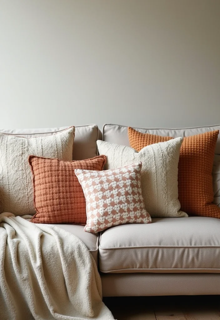 DIY Apartment Decor for Renters: A Space-Smart Guide with 18 Practical Inspirations - 8. Personalized Throw Pillows