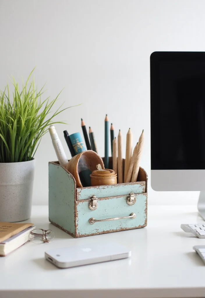 DIY Boys Room Decor Ideas: A Cool Guide with 20 Fun & Creative Inspirations - 11. DIY Desk Organizer