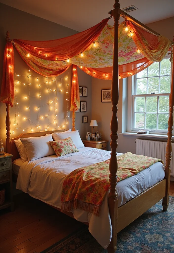 DIY Boys Room Decor Ideas: A Cool Guide with 20 Fun & Creative Inspirations - 3. Funky Bed Canopy