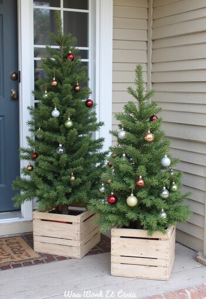 DIY Christmas Front Porch Decor: A Festive Guide with 20 Holiday Styling Ideas - 6. DIY Christmas Tree Stands