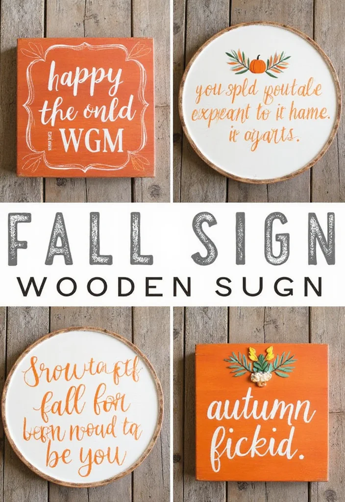 DIY Dollar Tree Fall Decor: A Cozy Seasonal Guide with 17 Autumn Inspirations - 7. DIY Fall Signage