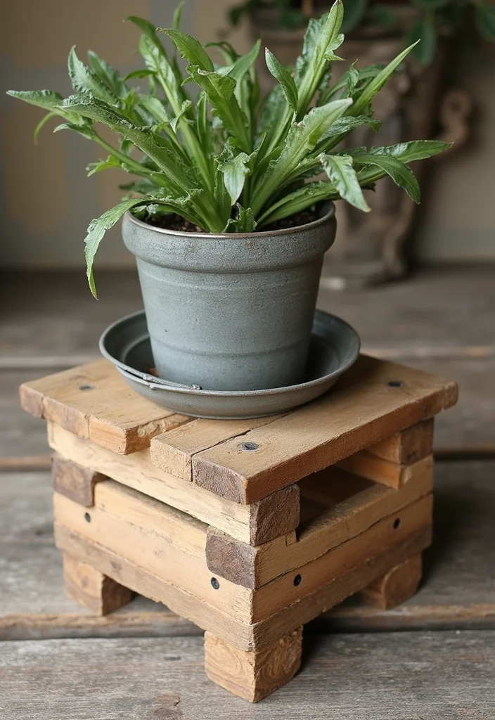 DIY Dollar Tree Farmhouse Decor: A Rustic Budget Guide with 18 Cozy Ideas - 12. Wooden Pallet Decor