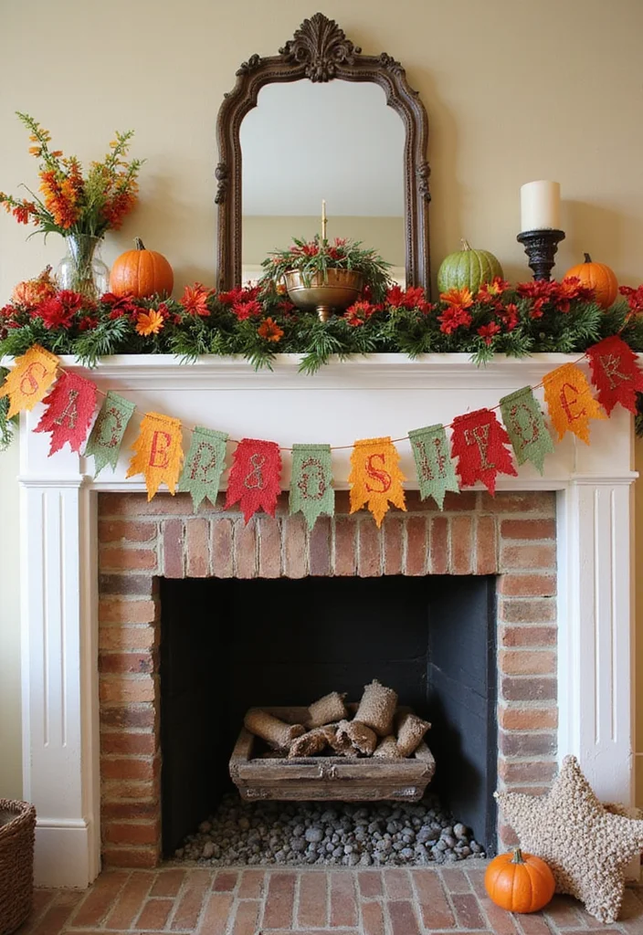 DIY Dollar Tree Farmhouse Decor: A Rustic Budget Guide with 18 Cozy Ideas - 16. Seasonal Decorative Garlands