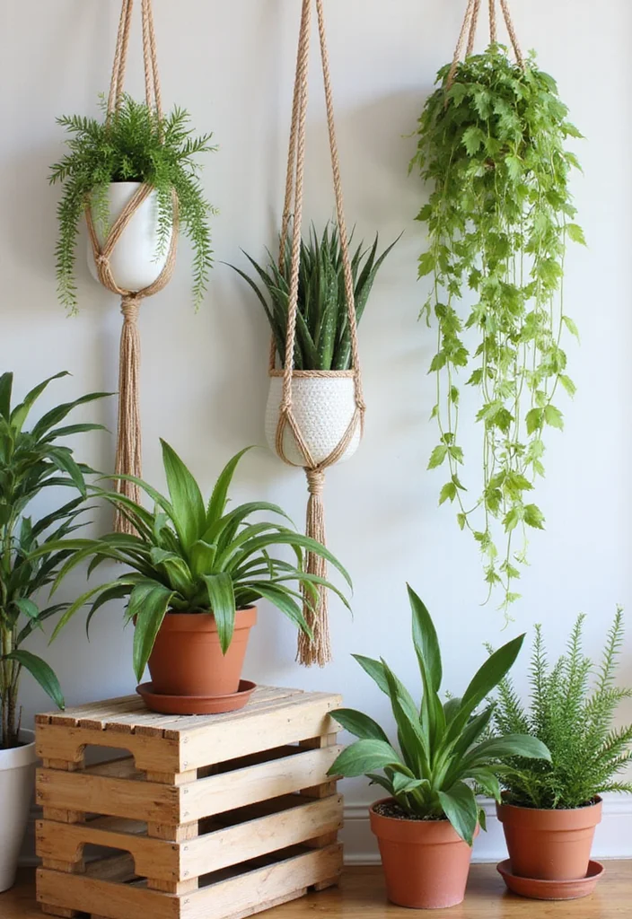 DIY Home Decor Rental Friendly: A Practical Guide with 19 Space-Savvy Ideas - 10. DIY Plant Displays