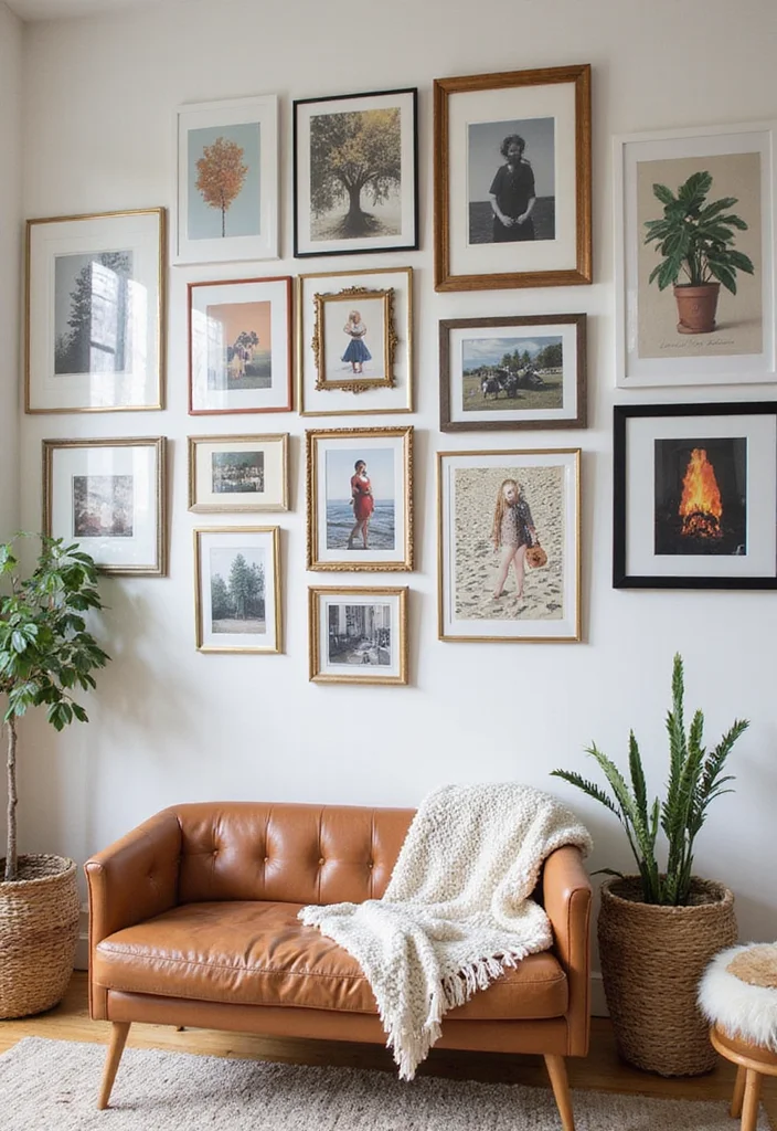 DIY Home Decor Rental Friendly: A Practical Guide with 19 Space-Savvy Ideas - 6. DIY Gallery Wall