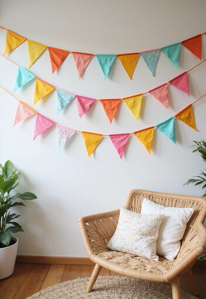 DIY Home Decor on a Budget: A Smart Guide with 19 Affordable Styling Ideas - 10. DIY Fabric Banners