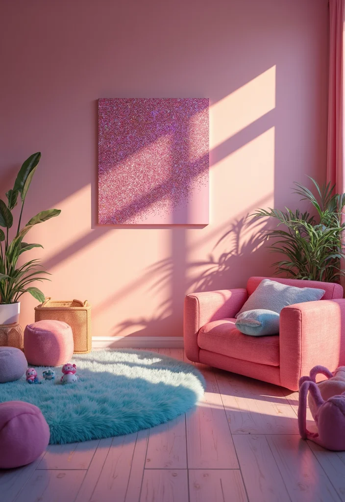 DIY Home Decor on a Budget: A Smart Guide with 19 Affordable Styling Ideas - 15. Glitter and Glam Wall Art