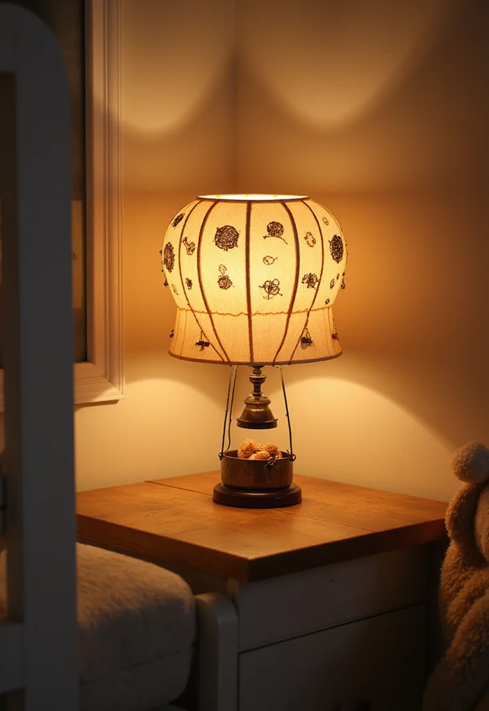DIY Hot Air Balloon Decor: A Whimsical Guide with 20 Creative Inspirations - 13. Hot Air Balloon Lamp Shades
