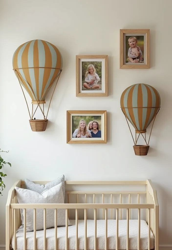 DIY Hot Air Balloon Decor: A Whimsical Guide with 20 Creative Inspirations - 18. Hot Air Balloon Picture Frames