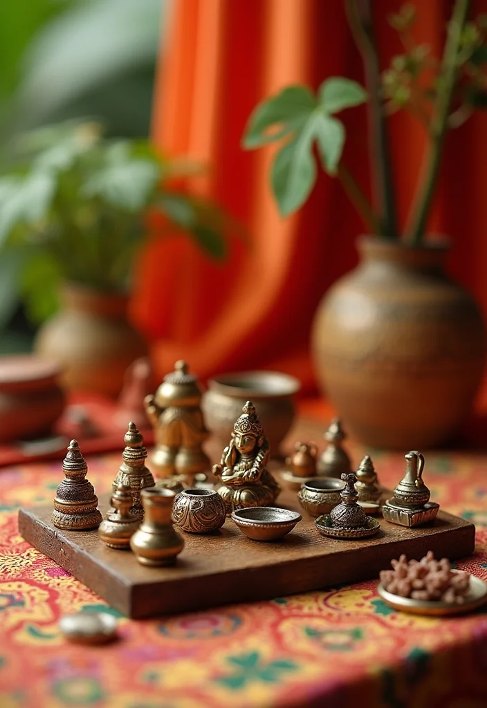 DIY Indian Wedding Decor Ideas: A Cultural Guide with 19 Vibrant Inspirations - 15. Miniature Decor Items