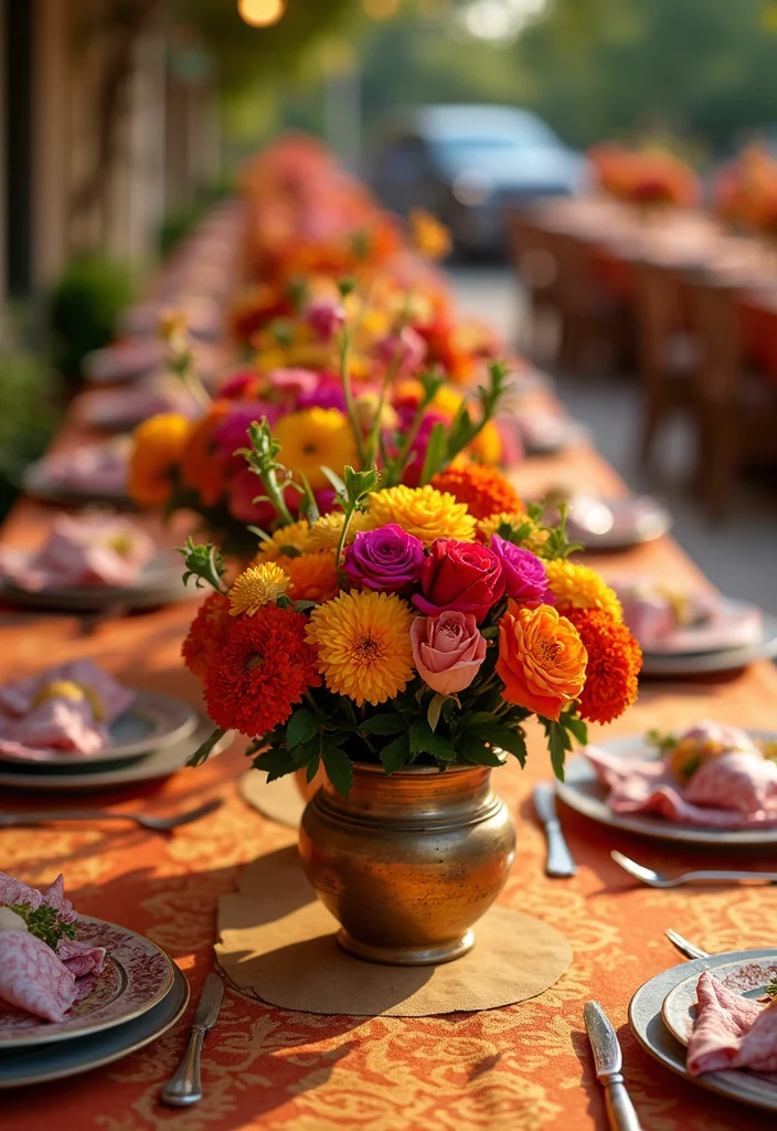 DIY Indian Wedding Decor Ideas: A Cultural Guide with 19 Vibrant Inspirations - 2. Floral Centerpieces