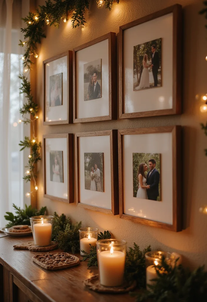 DIY Indian Wedding Decor Ideas: A Cultural Guide with 19 Vibrant Inspirations - 6. Personalized Photo Wall