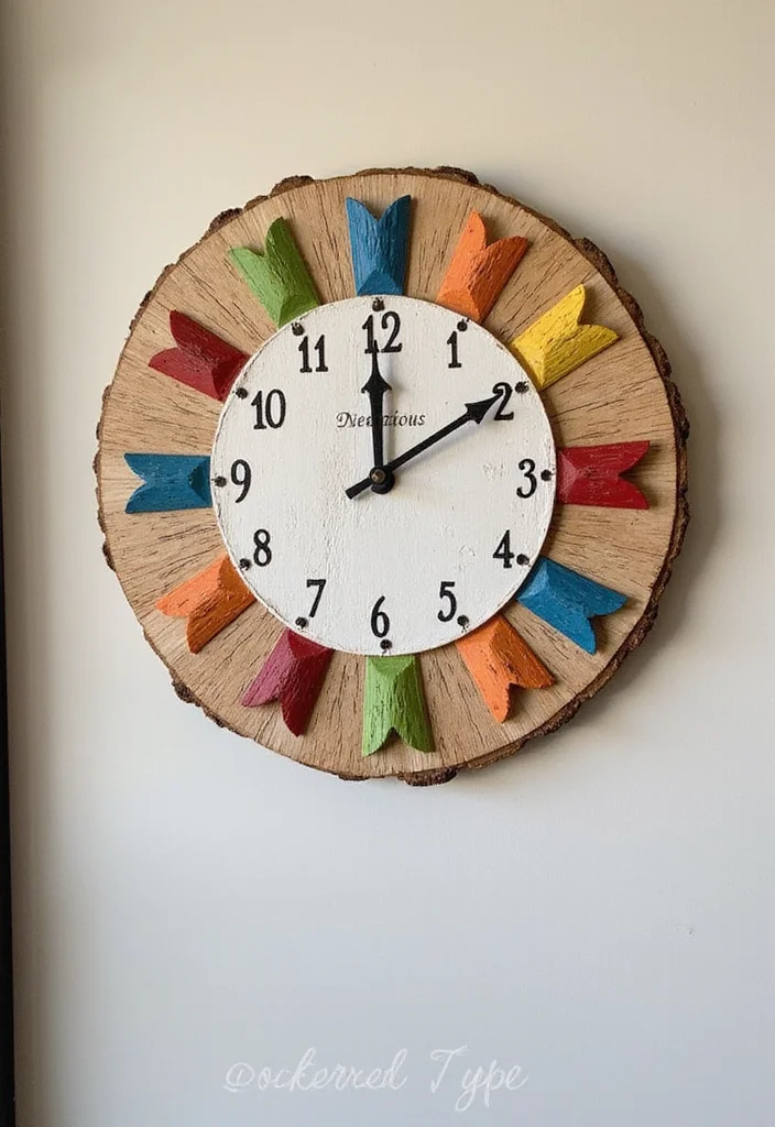 DIY Kitchen Wall Decor Ideas: A Stylish Home Guide with 19 Practical Inspirations - 10. DIY Kitchen Clock