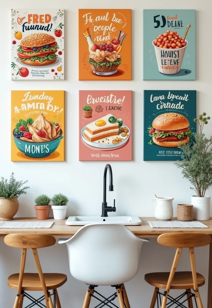 DIY Kitchen Wall Decor Ideas: A Stylish Home Guide with 19 Practical Inspirations - 12. DIY Canvas Prints