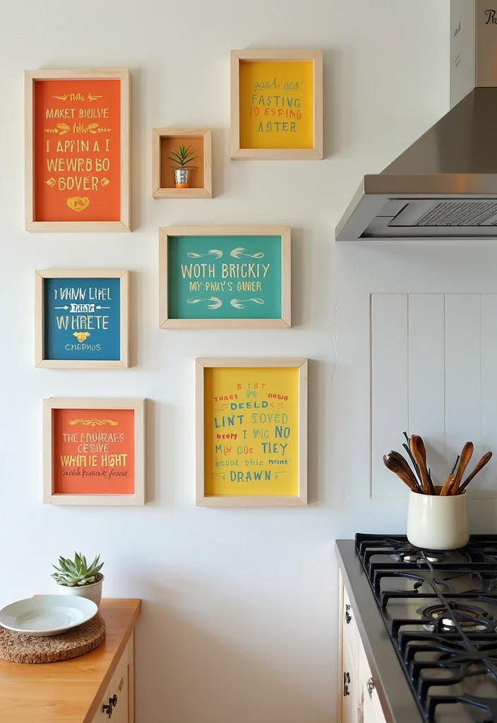 DIY Kitchen Wall Decor Ideas: A Stylish Home Guide with 19 Practical Inspirations - 15. Playful Kitchen Quotes