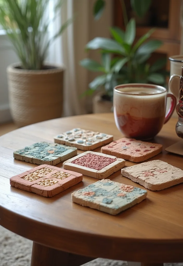 DIY Popsicle Stick Crafts Decor: A Fun Guide with 19 Easy Project Ideas - 7. Coasters