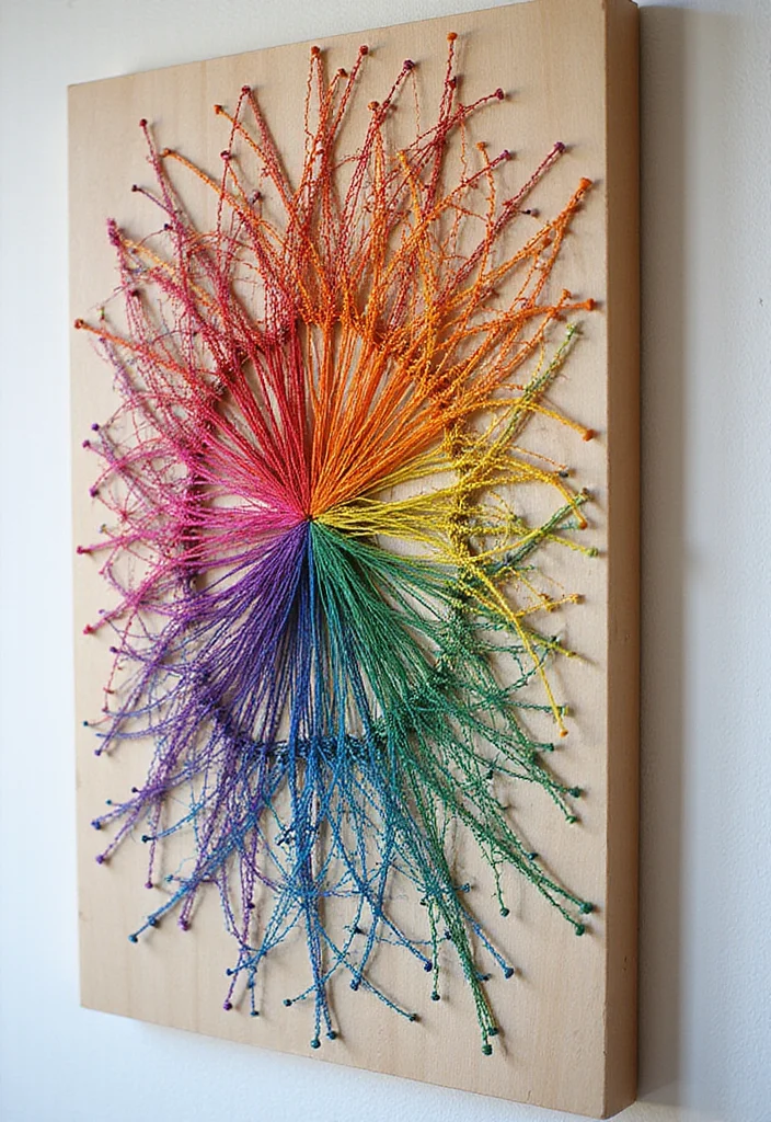 DIY Room Decor for Girls: A Sweet Guide with 17 Playful Styling Concepts - 7. String Art Pieces