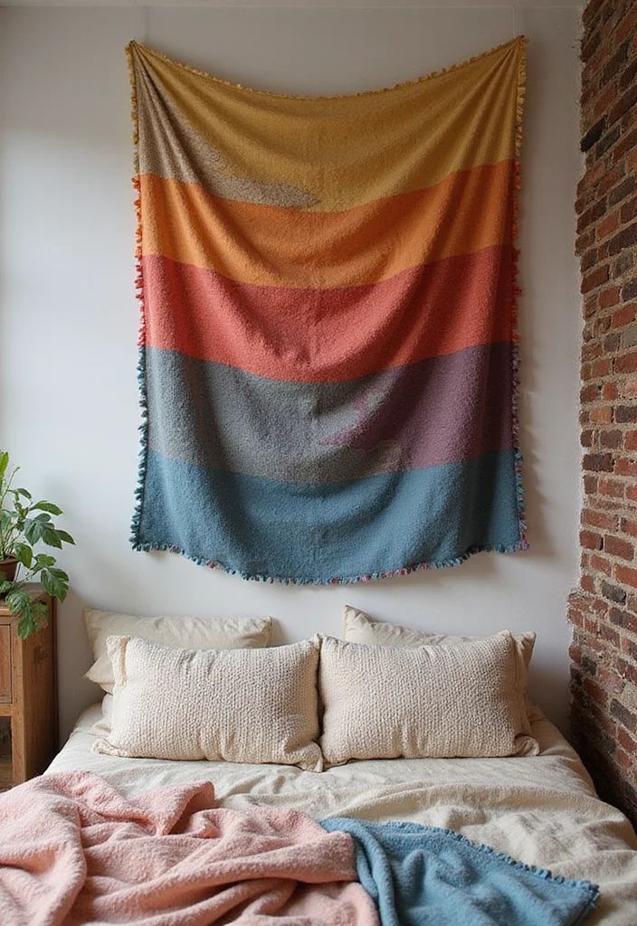 DIY Room Decor for Girls: A Sweet Guide with 17 Playful Styling Concepts - 9. Cozy Fabric Wall Tapestry
