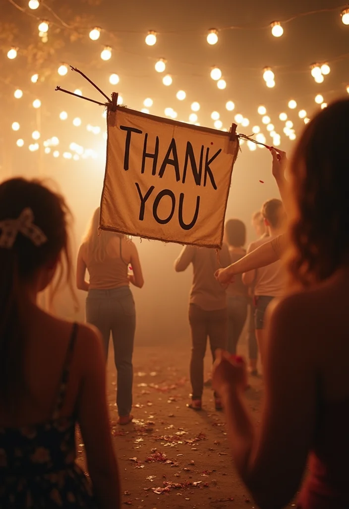 DIY Taylor Swift Party Decor: A Fun-Themed Guide with 17 Charming Inspirations - 17. Farewell with Heartfelt Thanks