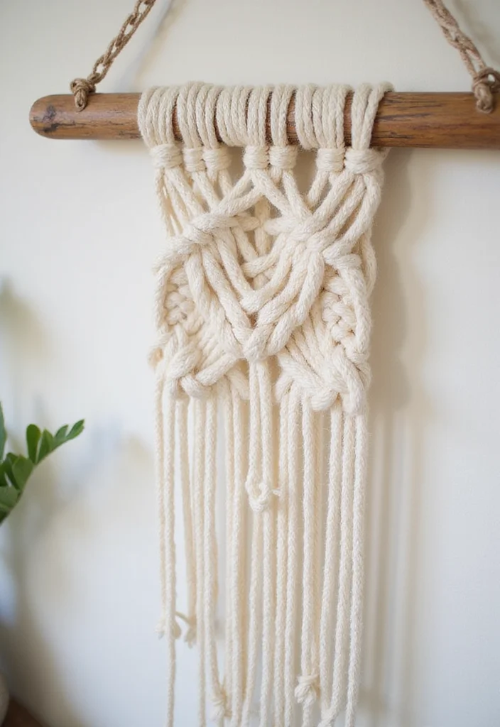 DIY Wall Hanging Crafts Room Decor: A Step-by-Step Guide with 20 Stylish Inspirations - 1. Classic Macramé Wall Hanging