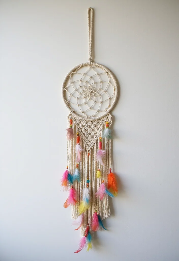 DIY Wall Hanging Crafts Room Decor: A Step-by-Step Guide with 20 Stylish Inspirations - 5. Dreamcatcher Macramé