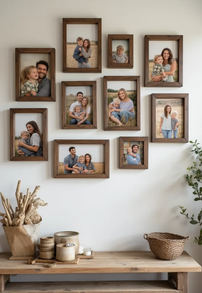DIY Wood Art Wall Decor: A Rustic Home Guide with 18 Handmade Inspirations - 2. Rustic Photo Frames