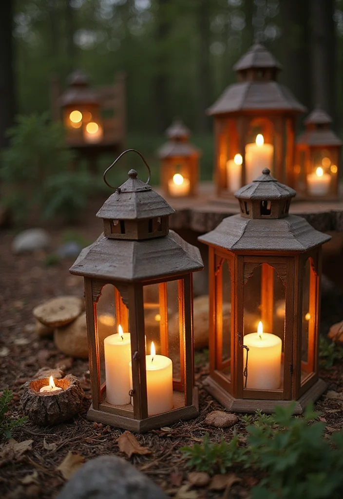 DIY Wood Art Wall Decor: A Rustic Home Guide with 18 Handmade Inspirations - 8. Wooden Lanterns