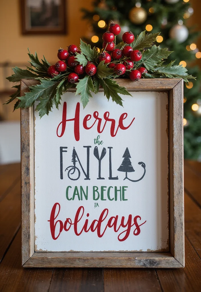 Dollar Tree Crafts DIY Christmas Decor: A Budget-Friendly Guide with 20 Creative Ideas - 11. DIY Holiday Signs