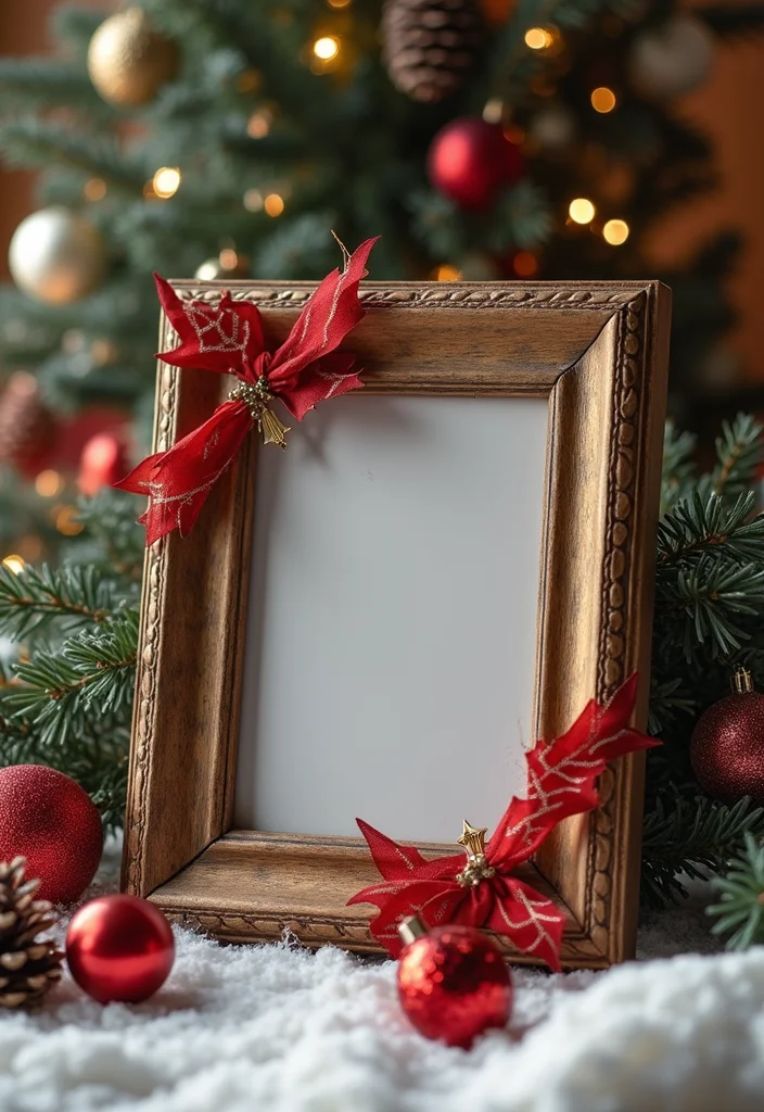 Dollar Tree Crafts DIY Christmas Decor: A Budget-Friendly Guide with 20 Creative Ideas - 13. Holiday-Themed Picture Frames