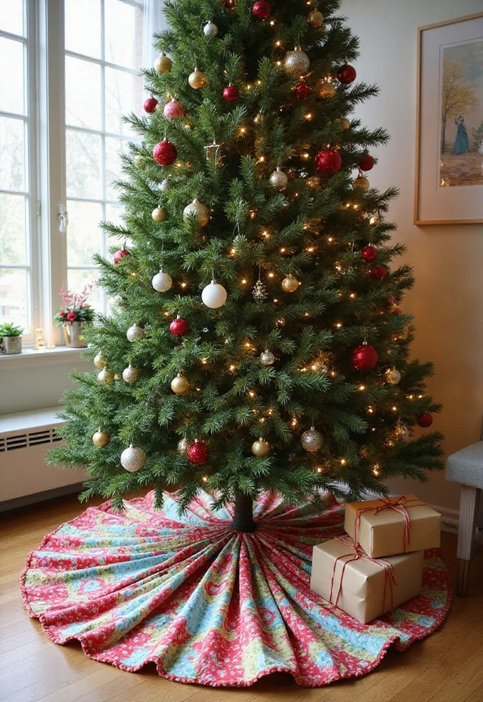 Dollar Tree Crafts DIY Christmas Decor: A Budget-Friendly Guide with 20 Creative Ideas - 6. DIY Christmas Tree Skirt