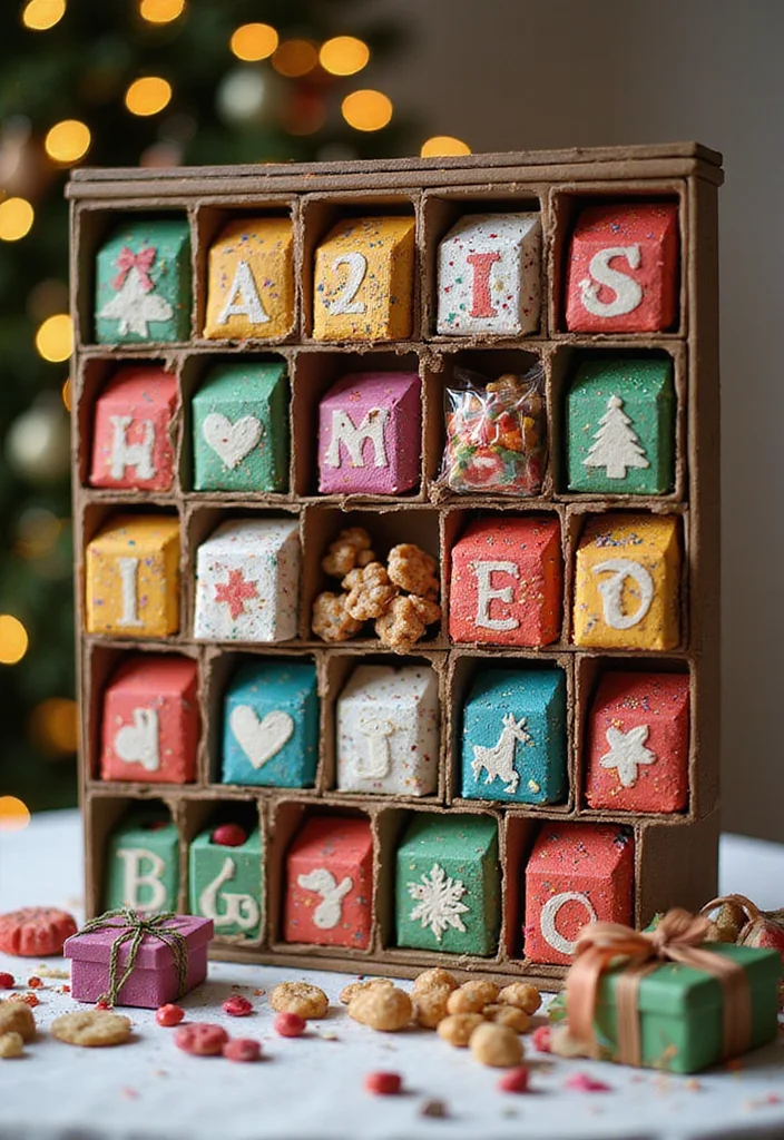 Dollar Tree Crafts DIY Christmas Decor: A Budget-Friendly Guide with 20 Creative Ideas - 8. Reusable Advent Calendar