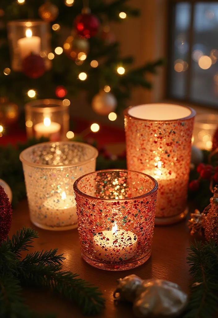 Dollar Tree Crafts DIY Christmas Decor: A Budget-Friendly Guide with 20 Creative Ideas - 9. Festive Candle Holders