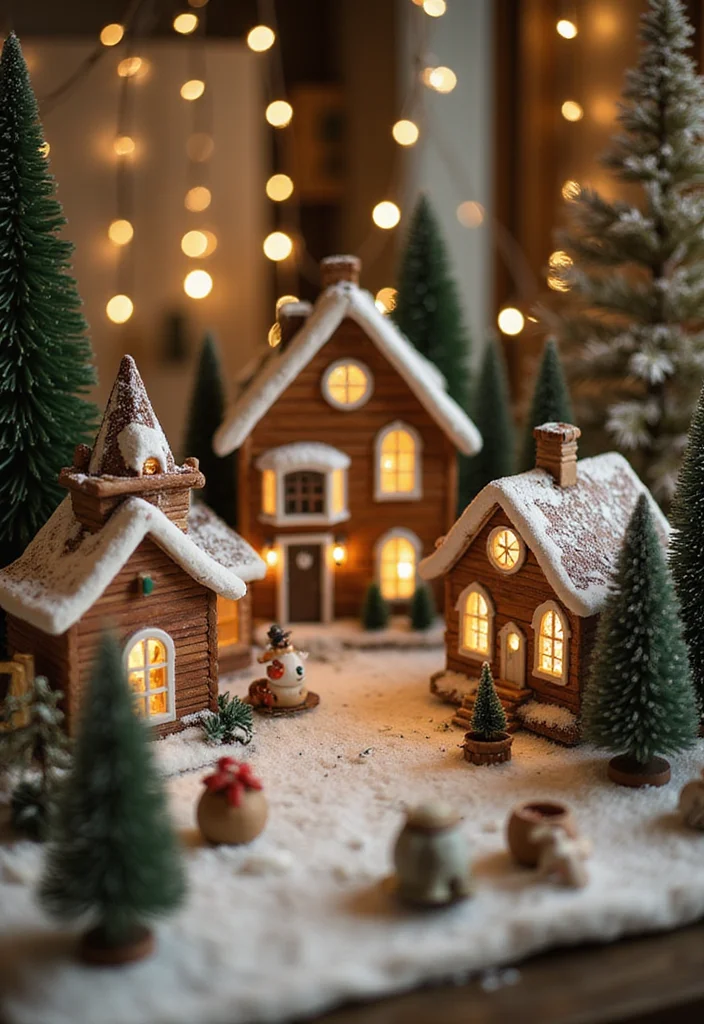 Dollar Tree DIY Christmas Decor: A Budget-Friendly Guide with 19 Holiday Ideas - 16. Christmas Village Display
