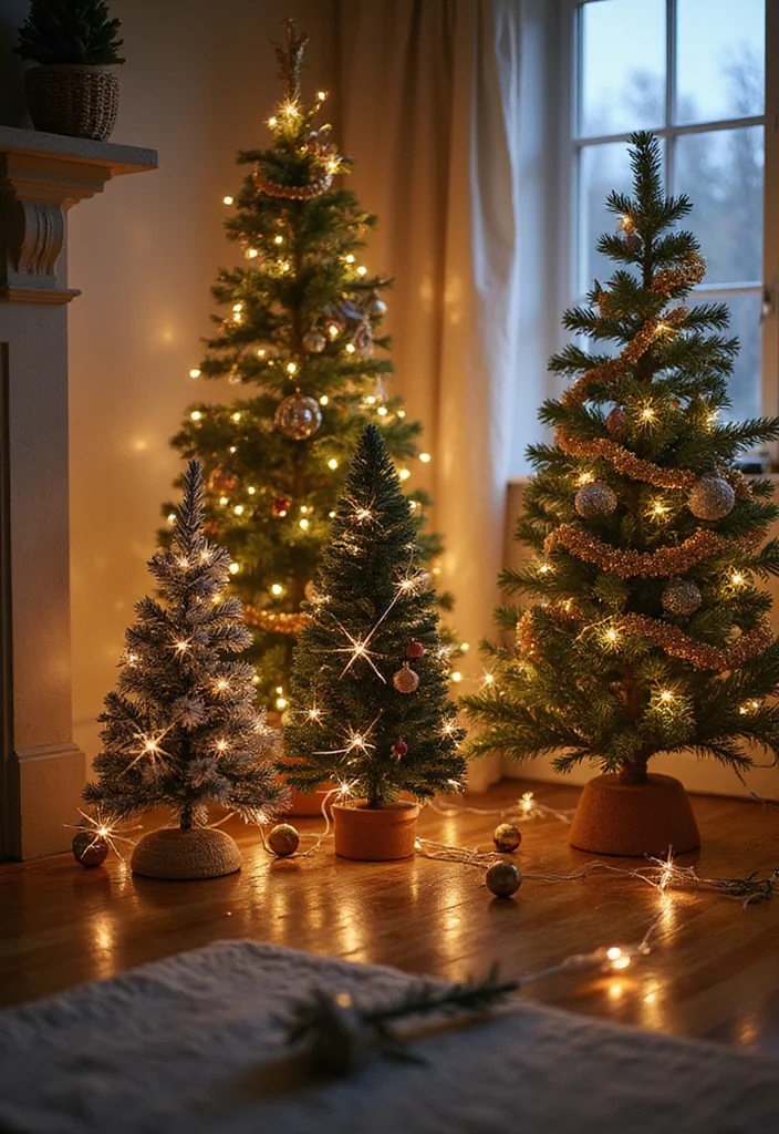 Dollar Tree DIY Christmas Decor: A Budget-Friendly Guide with 19 Holiday Ideas - 5. Mini Christmas Trees for Every Room