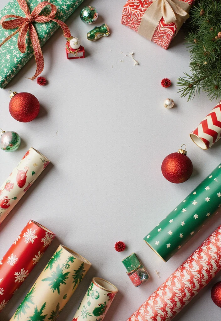 Dollar Tree DIY Christmas Decor: A Budget-Friendly Guide with 19 Holiday Ideas - 7. Elegant DIY Gift Wrap Station