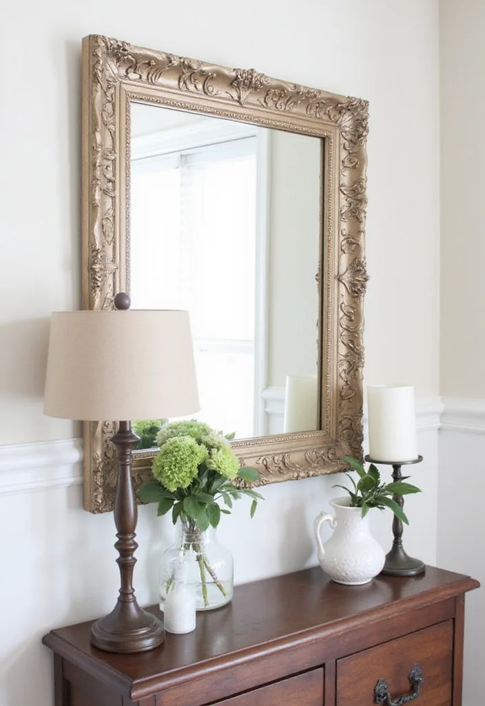 Dollar Tree Glam Decor DIY: A Chic & Sparkling Guide with 17 Stylish Concepts - 13. Opulent Mirror Frames