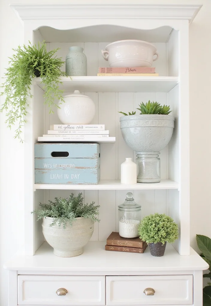 Dollar Tree Glam Decor DIY: A Chic & Sparkling Guide with 17 Stylish Concepts - 6. Stylish Shelf Decor