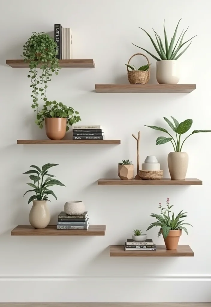 Dollar Tree Room Decor DIY: A Budget-Friendly Guide with 17 Creative Ideas - 11. Wall-mounted Shelves