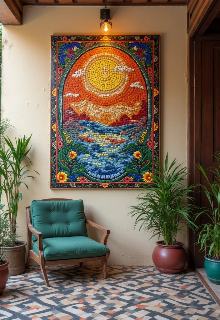 Dollar Tree Wall Decor DIY: A Creative Budget Guide with 18 Affordable Ideas - 17. Mosaic Tile Art