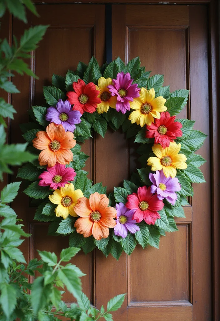 Dollar Tree Wall Decor DIY: A Creative Budget Guide with 18 Affordable Ideas - 3. Floral Wreaths