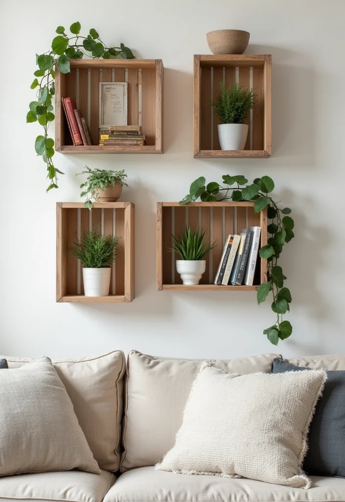 Dollar Tree Wall Decor DIY: A Creative Budget Guide with 18 Affordable Ideas - 9. DIY Wall Shelves