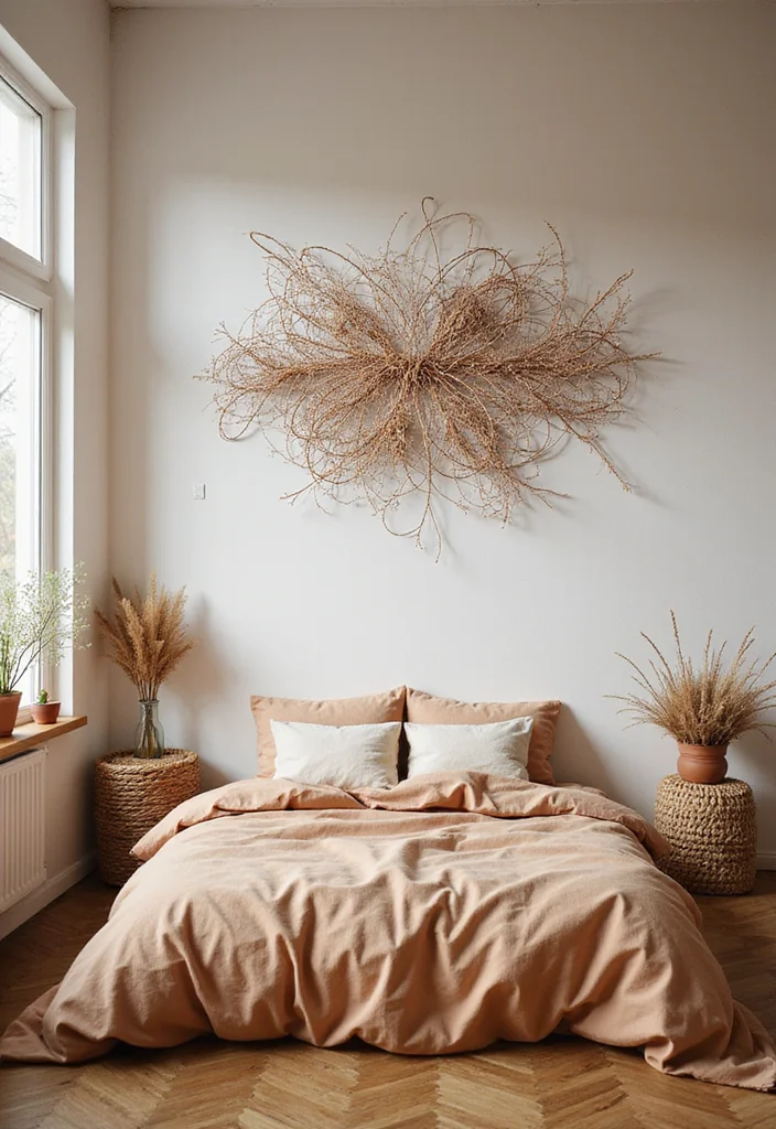 Easy DIY Bedroom Decor Ideas: A Cozy Guide with 20 Stylish Inspirations - 12. DIY Wire Art