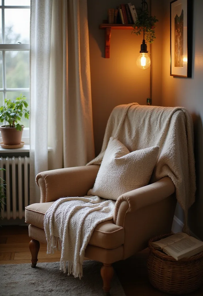 Easy DIY Bedroom Decor Ideas: A Cozy Guide with 20 Stylish Inspirations - 18. Cozy Reading Nook