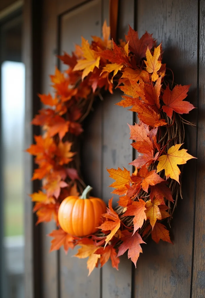Fall Dollar Tree DIY Decor: A Budget-Friendly Guide with 19 Seasonal Concepts - 1. Cozy Fall Wreath