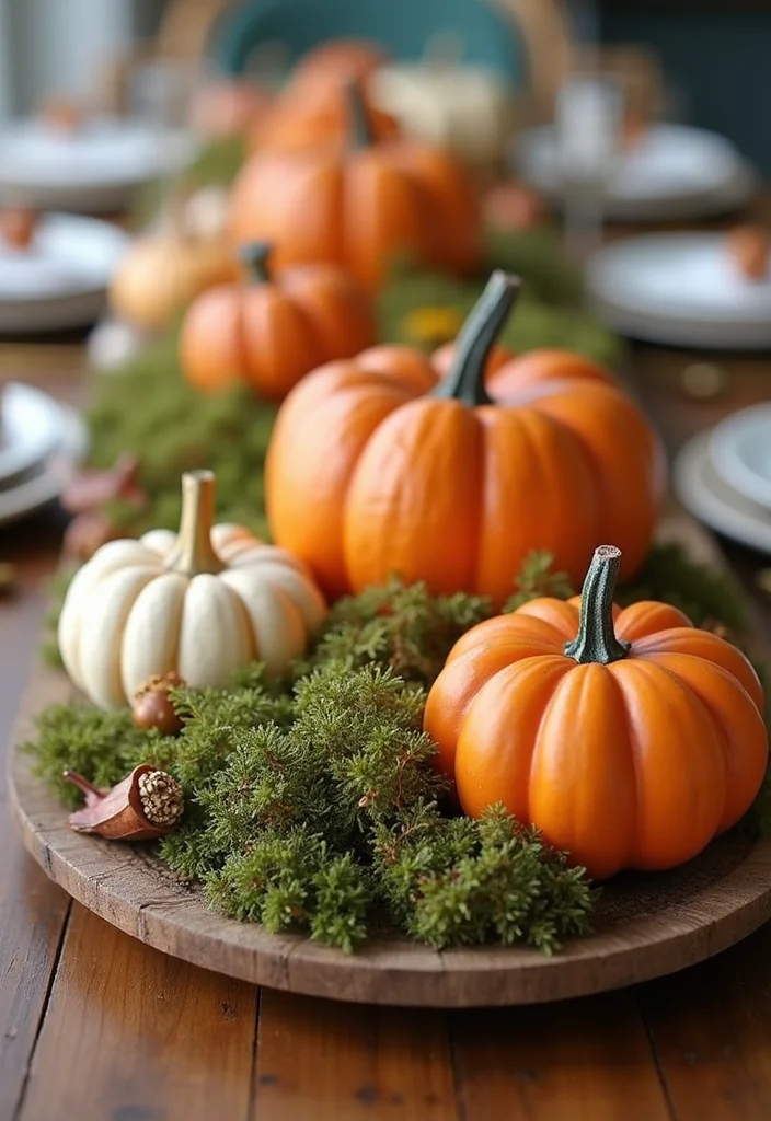 Fall Dollar Tree DIY Decor: A Budget-Friendly Guide with 19 Seasonal Concepts - 2. Pumpkin Centerpiece