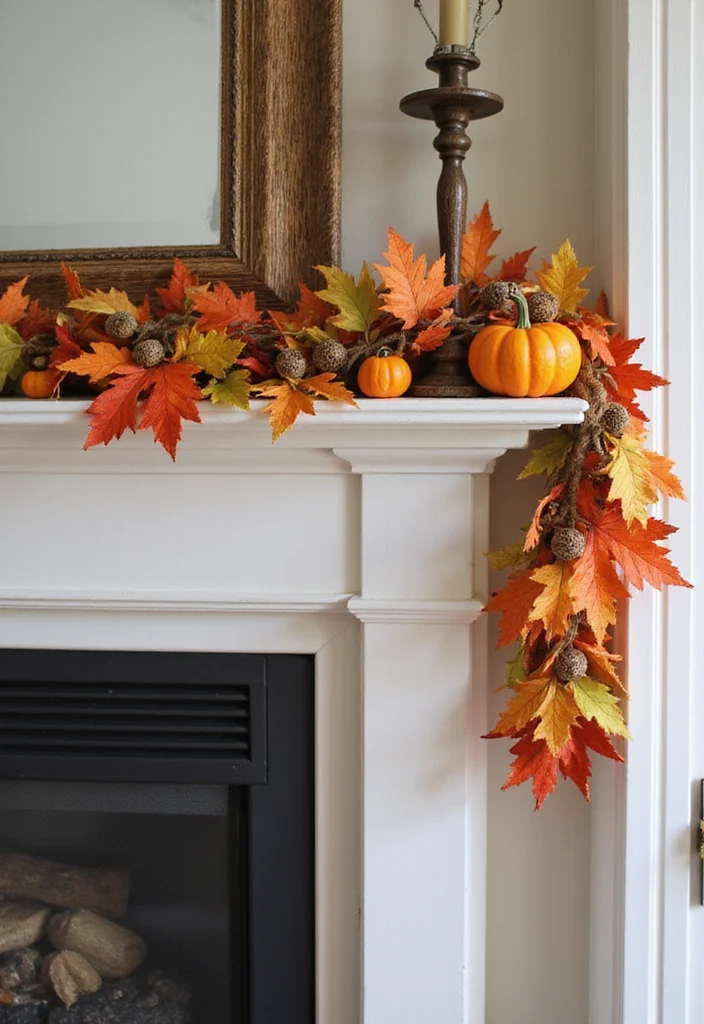 Fall Dollar Tree DIY Decor: A Budget-Friendly Guide with 19 Seasonal Concepts - 4. Autumn-Themed Garland