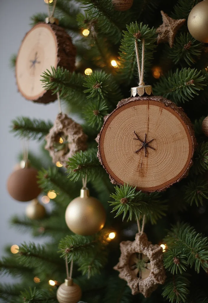 Farmhouse Christmas Decor Ideas DIY: A Warm Rustic Guide with 18 Holiday Concepts - 9. Homemade Ornament Crafting
